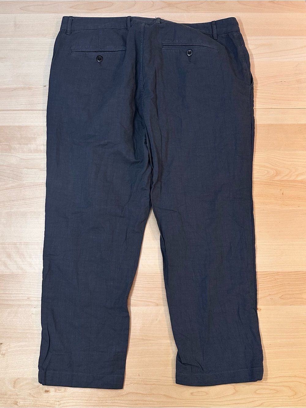 FLINT AND TINDER Cotton Linen Pants Charcoal 36 - Picture 2 of 7